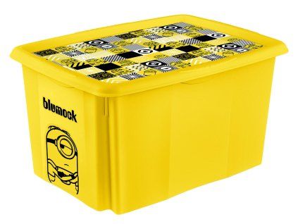 box úložný MIMONI 55,5x40x30cm,45l,s víkem PH mix barev
