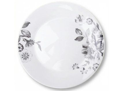 talíř d23cm mělký SUSANNE, květiny, porcelán