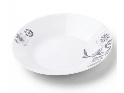 talíř d23cm hluboký SUSANNE, květiny, porcelán