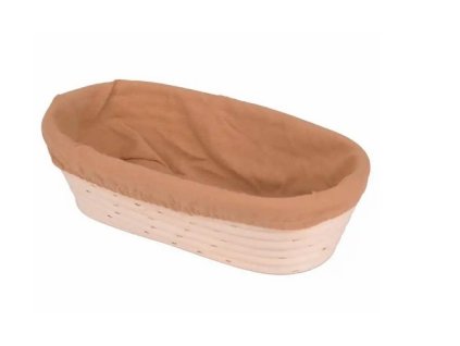 ošatka ovál 28x14x8cm, PEDIG+látka přírodní