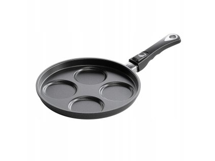 lívanečník d26/4cm AMT, 4 oka, nepřil.povrch, odn.ruk.,litina, indukce
