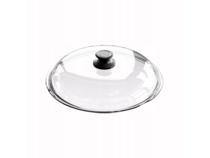 poklice d24cm, AMT, PYREX sklo, vč.plast.úchytu do 240°C