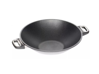 pánev d32x11cm, WOK AMT 3,0l, nepřil.povrch, 2ucha, litina.,ind.