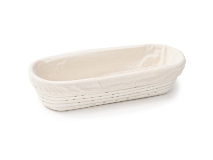 ošatka ovál 35x14x7,5cm, PEDIG+látka přírodní
