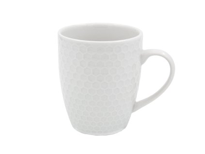 hrnek 420ml HONEYCOMB porcelánový BÍ