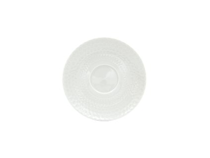 podšálek 15cm HONEYCOMB porcelánový BÍ