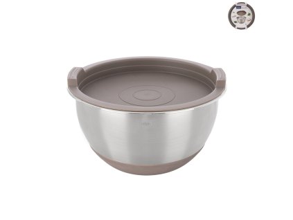 Miska s víčkem BEIGE pr. 15,7 cm