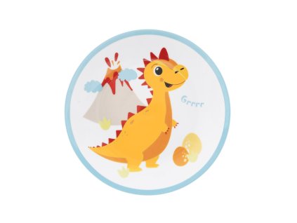 Mělký dětský talíř DINO pr. 21 cm