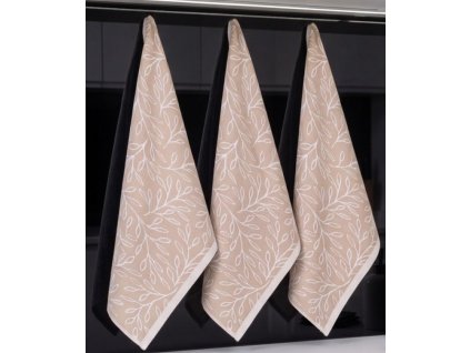 utěrka 3ks 70x50cm SAHARA Beige-kuch., 100% EGYPTSKÁ bavlna