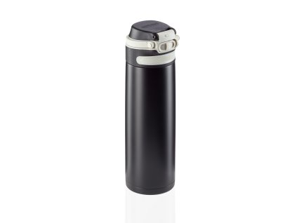 Termoska s šikovným uzávěrem 600 ml - černá
