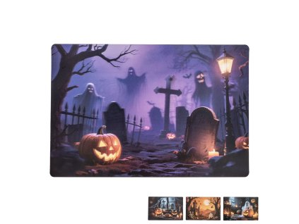 Plastic placemat Halloween 42x28 cm mix