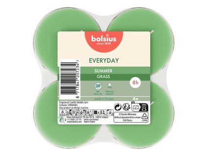 SVÍČKY ČAJOVÉ MAXI SUMMER GRASS, SADA 4KS