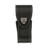 Pouzdro na kapesní nůž Victorinox 111 mm až 3 želíska, kožené, černé