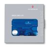 Karta Swiss Card Lite, modrá transparentní