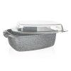 pekáč 39,5x22x11cm s poklicí,nepřiln.povrch GRANITE