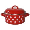 kastrol + poklice pr.20cm 2,8l PUNTÍK ČRV