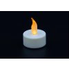 svíčka čajová LED pr.3,5cm BÍ (4ks) s bateriemi, časovačem 39 6507