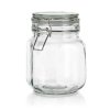 dóza hermetická hranatá 1000ml skl. s patent.uzávěrem EREA