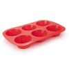 forma na muffiny  6ks 27,5x18x3,2cm silikon ČRV CULINARIA