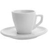 šálek + podšálek 120ml square ALBA porcelánový BÍ
