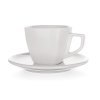 šálek + podšálek 250ml square ALBA porcelánový BÍ