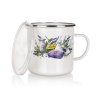 hrnek smalt. pr.11cm 0,7l LAVENDER + PH víko