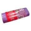 pytle na odpadky s uchy 60l (18ks) 60x72cm s aroma LEVANDULE 10µ