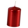 svíčka adventní 60x40mm ČRV metalická lesk. (4ks)