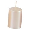 svíčka adventní 60x40mm BÍ metalická lesk. (4ks)