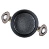 hrnec 20x13,5cm 3,6l nepřiln.povrch METALLIC PLATINUM se skl.poklicí