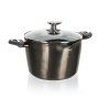hrnec 24x14,5cm 6,2l nepřiln.povrch METALLIC PLATINUM