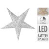 osvětlení HVĚZDA 60cm skládací, papír s folií mix, 10LED, s časovačem 35 22383