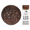 dekorace KOULE 20cm, kov., 20LED, s časovačem HN 37 22488