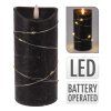 svíčka LED pr. 7x15cm 1LED/10LED ČER 36 22493
