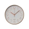 hodiny nástěnné pr.25cm,3D ciferník,PH,sklo,kov RŮŽ-ZLA/BÍ 36 22750