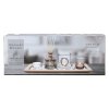 svícen/diffuser 36x14cmx1cm 5 dílů+dekorace, dřevo/sklo 39 22766