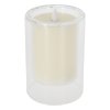 svíčka LED pr.10x15cm, blikající plamen, ve skle, IVORY 37 22780