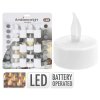 svíčka čajová LED pr 3,5cm BÍ (16ks mix) s bateriemi 35 22782