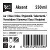 dóza AKCENT čtverc. 0,55l skl.+nerez víčko