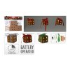 osvětlení vánoční  1,2m 10LED DÁRKOVÉ KRABIČKY 5cm, s časovačem, mix 36 23105