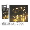 osvětlení vánoční  1,95m 40LED teplá BÍ, drát 35 23109