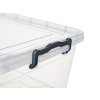 box úložný GEMA 14l, 42x27x18cm, víko, klip, PH ŠE/TRA