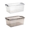 box úložný GEMA 14l, 42x27x18cm, víko, klip, PH ŠE/TRA