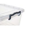 box úložný GEMA 20l, 49x32,5x19,5cm, víko, klip, PH ŠE/TRA