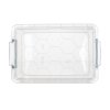 box úložný GEMA  9l, 36,5x24,5x15,5cm, víko, klip, PH ŠE/TRA