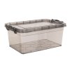 box úložný GEMA  9l, 36,5x24,5x15,5cm, víko, klip, PH ŠE/TRA