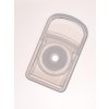 dóza LORA čtverc. 0,75l 15,5x15,5x6,5cm skl.+PP víčko TRA/BORDO