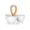 miska dělená 24x24x18cm porcelán/bambus BRILLANTE