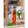láhev na pití 500ml dvoustěnná DOBLO, se sítkem, nerez/sklo