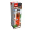 láhev na pití 500ml dvoustěnná DOBLO, se sítkem, nerez/sklo